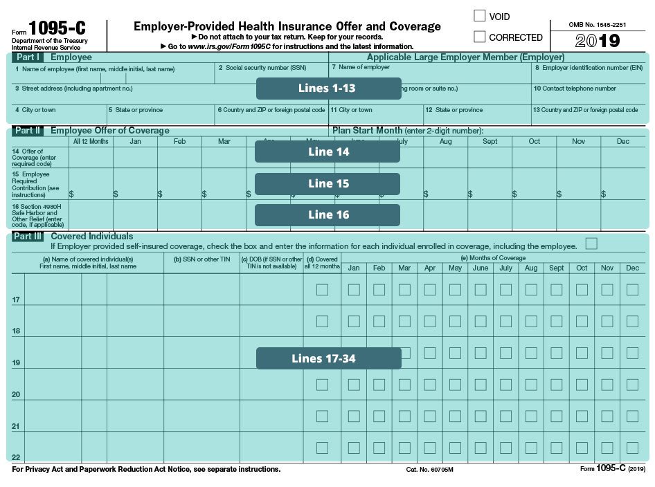 ACA 1095-C Code Cheatsheet